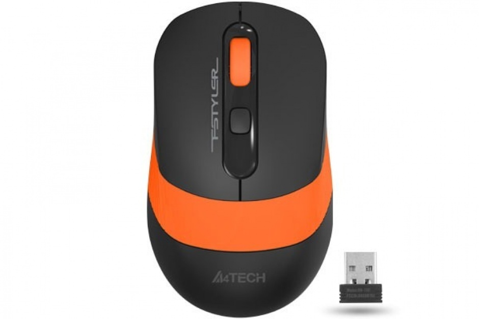 Mouse wireless Gaming optic A4Tech Fstyler Negru/Orange, FG10 Orange A4TECH